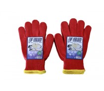 7Gauge Red Cotton Knitted working gloves