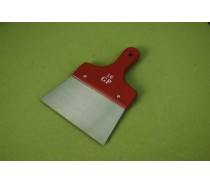 SCRAPER WITH WOODEN HANDLE-PAINTED DARK RED/GRAY/BLUE TYA080