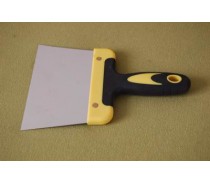 SCRAPER WITH PLASTIC HANDLE-DOUBLE COLOR BLACK AND YELLOW