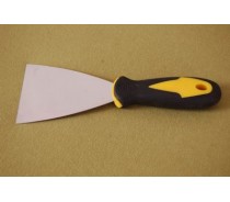 SCRAPER WITH PLASTIC HANDLE-DOUBLE COLOR(BLACK AND YELLOW)