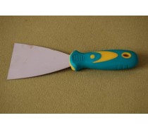 SCRAPER WITH PLASTIC HANDLE-DOUBLE COLOR(BLUE AND YELLOW)