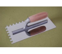PLASTERING TROWEL WITH WOODEN HANDLE-VARNISHED TYC012