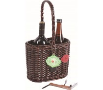 Luxury colored gift willow wine basket in China