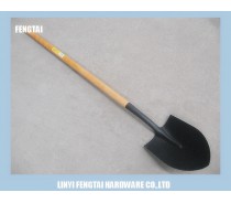 S518 Round Long Wooden Handle Brazil Shovel