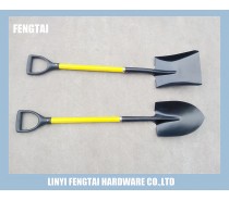 Plastic Grip Round Short Fiberglass Handle Shovel
