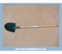 French Type Round Long Handle Hand Shovel