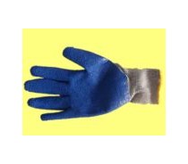 Grey Labor Protective Gloves With Crinkle Surface