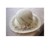 Knitting Crochet Straw Hat