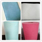 Embossed hexagonal spunlace nonwoven fabric