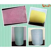 Mesh waved spunlace nonwoven fabric