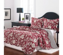 printed fabric bedspread