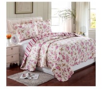 printed fabric bedspread