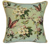 Jacquard fabric filled cushion