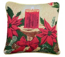 Jacquard fabric filled cushion