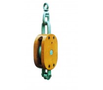 WST051 REGULAR WOOD BLOCK SINGLE SHEAVE WITH SWIVEL EYE