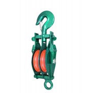WST078 7112 OPEN TYPE PULLEY BLOCK  DOUBLE SHEAVE WITH HOOK