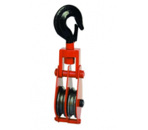WST089 PULLEY BLOCK DOUBLE SHEAVE WITH HOOK