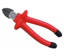 C Diagonal cutting pliers with red insulation handle