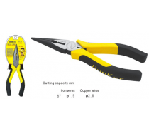 F-type long nose pliers with dolphin handle