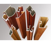 wooden grain Aluminium Profile for door and window cabinet