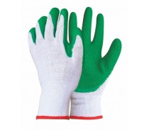 10G T/C knitted liner,latex coated,crinkle finish work glove