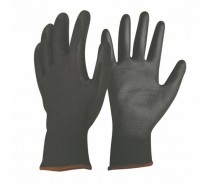 13g Polyester liner,PU coated Working glove for safety