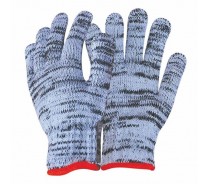 7/10g Mixed color cotton knitted working gloves for safety