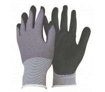 13/15G nylon liner,micro-foam nitrile coated working gloves