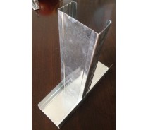 Galvanized steel stud and track for wall