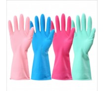 Spray/Dip flock lined latex  household glove,working gloves
