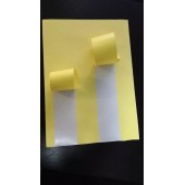 Cast paper yellow release sticker