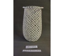 Handmade White Wood Chip lanterns