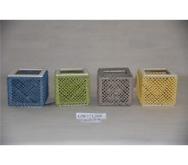 Handmade Colorful Paper Rope Candle Holders