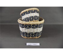 All Shape of Handmade Wood Chip Basket (Set of Three)
