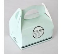 Custom factory supply bakery use cake pape box with handle