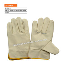 K-08 Full Cow Leather Full Palm Leather Gloves