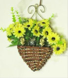 Garden Wall Wicker/Willow Basket for Flower