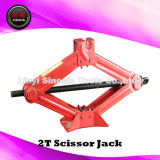 China Famous Brand Name Sinosin 2 Ton Capacity Red Color Portable Scissor Jack