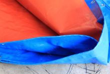 Blue/Orange PE Tarps/Plastic Tarpaulin