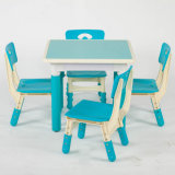 Children Furniture Study Table and Plastic Chairs for Kids