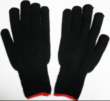 10 Guage Black Cotton Knitted Safety Hand Protective Gloves