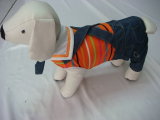 Hot Sale Color Strip Cotton and Jean Dog Clothes (T-062)
