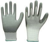 13G White Nylon Shell With Grey Nitrile Coating