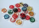 Color Condom Yellow Red Green Colour Male Latex Condom