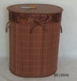 Foldable Bamboo Laundry Basket (BH10046)