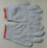 White Cotton Knitted Gloves