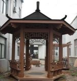 Outdoor WPC Railing Pergola with Arabic Style (XY005)