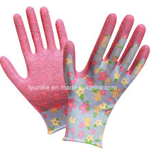 Colorful Nylon Knitted Latex Coated Garden Glove