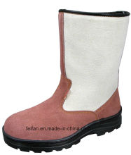 Suede Leather High Ankle Safety Boots with Different Color