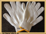 Cotton Gloves for Construction Use Bleached White Color Glove (XR-602)